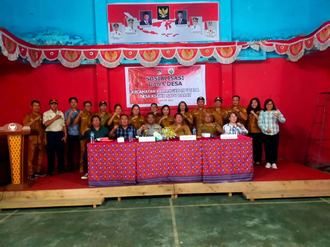 Kapolsek Kawangkoan Sampaikan Materi Pengawasan Dana Desa di Dua Lokasi Sosialisasi